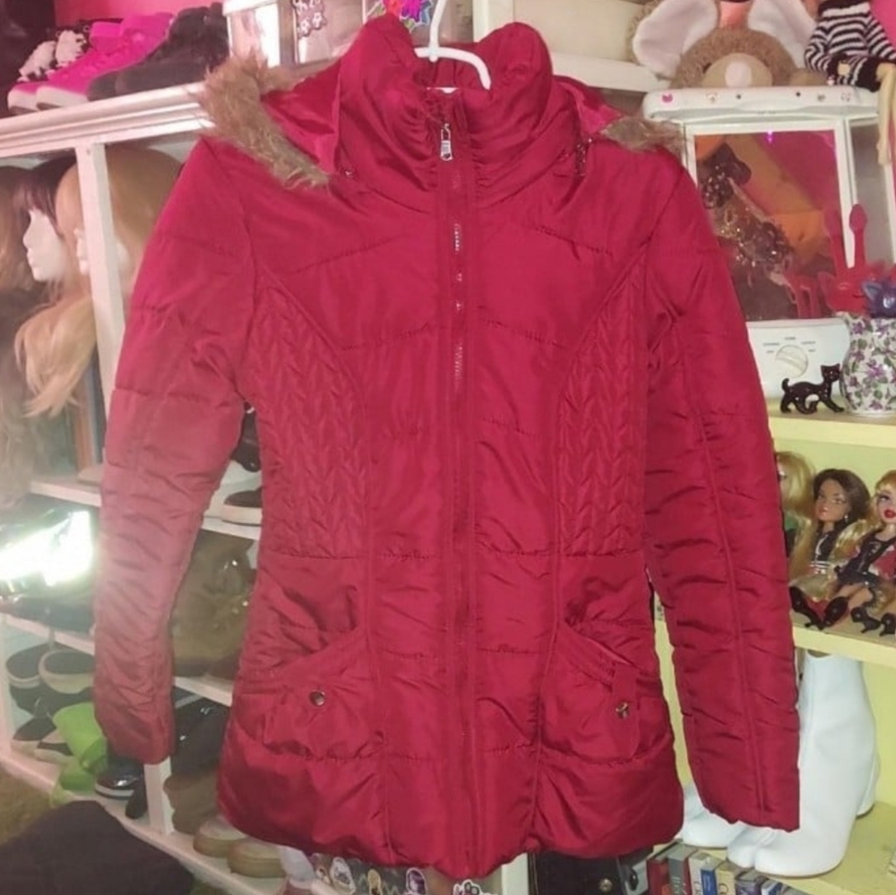 Rampage red puffer jacket